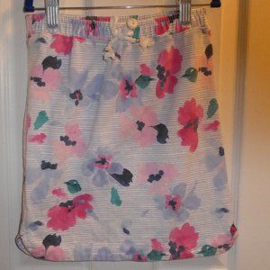 Joules Cute Floral & Stripe Skirt Sz11-12